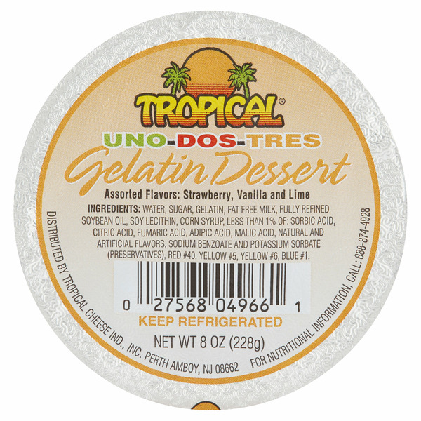 Tropical Uno-dos-tres Gelatin Dessert hero