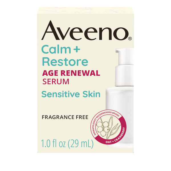 Aveeno Calm + Restore Age Renewal Anti Aging Face Serum hero