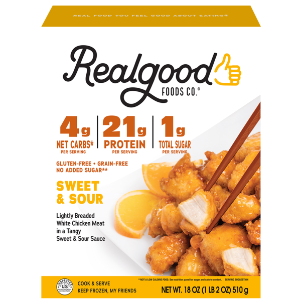 Poultry Counter Real Good Foods Low Carb Sweet & Sour Chicken hero