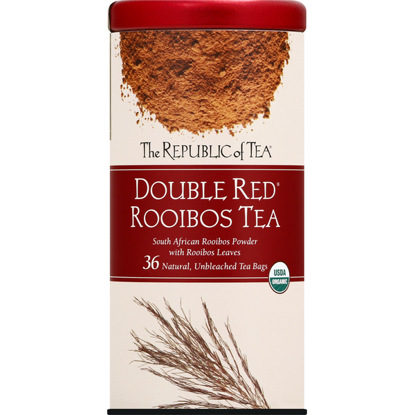 Tea The Republic of Tea Rooibos Tea, Double Red, Bags hero