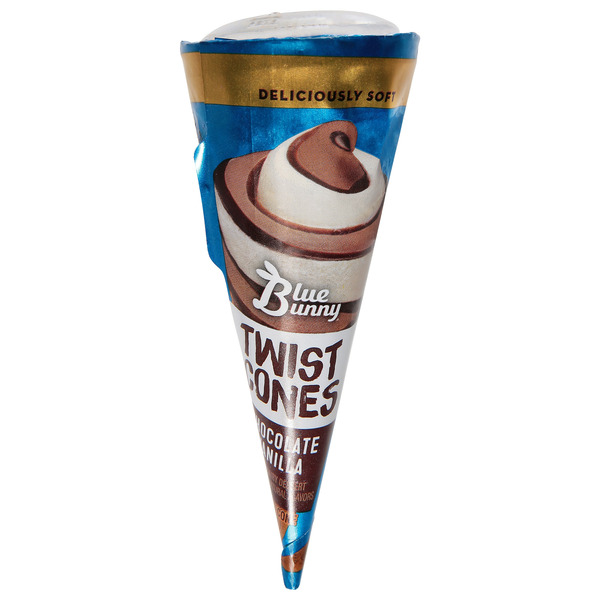 Blue Bunny Blue Bunny Chocolate Vanilla Twist Cones hero