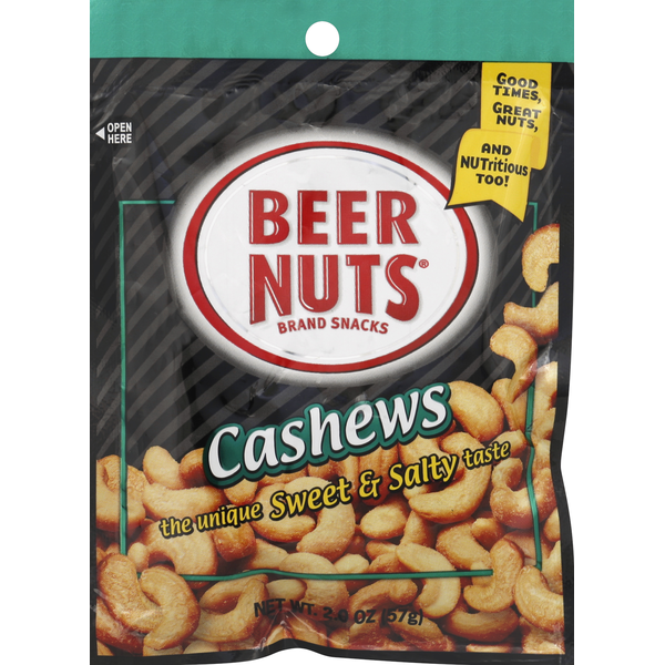 Nuts, Seeds & Dried Fruit BEER NUTS Cashews hero