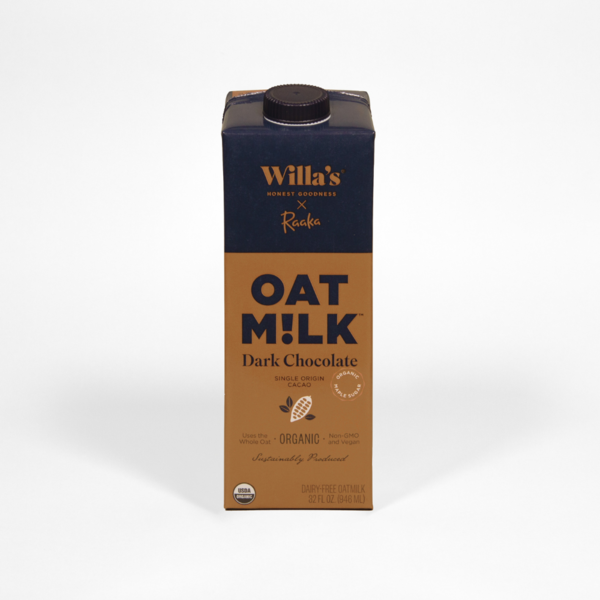 Willa's Organic, Raaka Chocolate Oat Milk hero