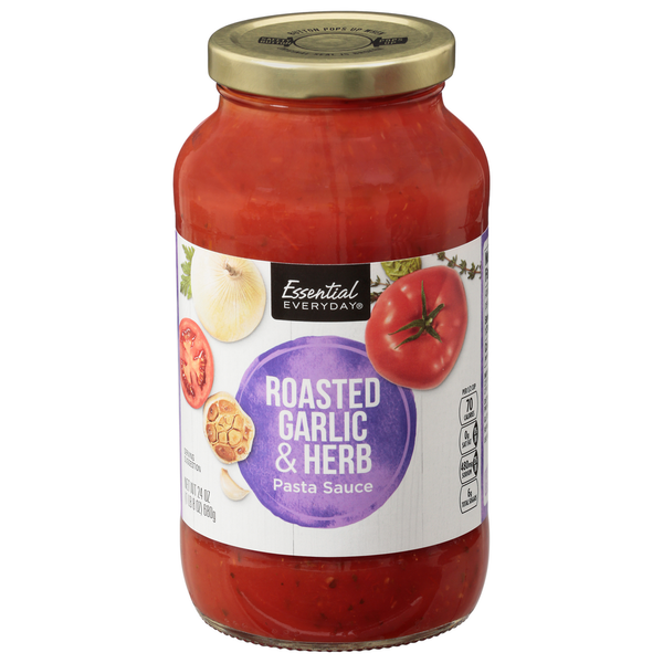 Pasta Sauce Essential Everyday Pasta Sauce, Roasted Garlic & Herb hero