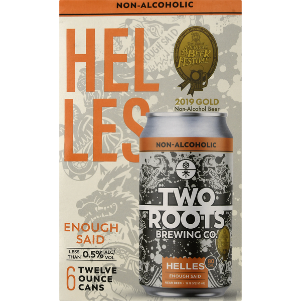 Lagers Two Roots Beer, Helles, Non-Alcoholic, 6 Pack hero