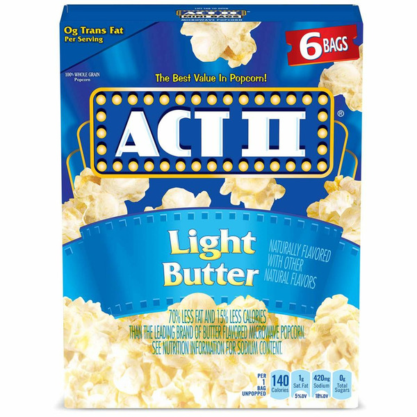 Popcorn & Jerky Act II Light Butter Microwave Popcorn hero