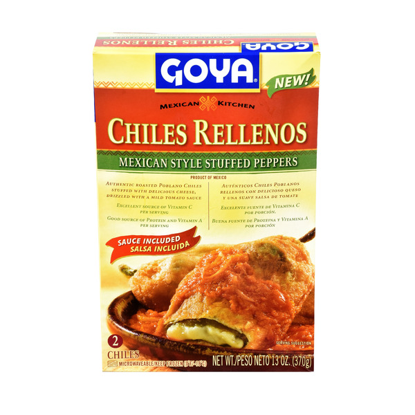 Prepared Meals Goya Chiles Rellenos, Mexican Style Stuffed Peppers hero