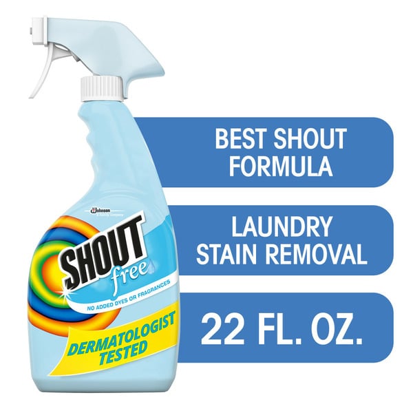 Laundry Shout® Free Laundry Stain Remover, No Added Dyes or Fragrances hero