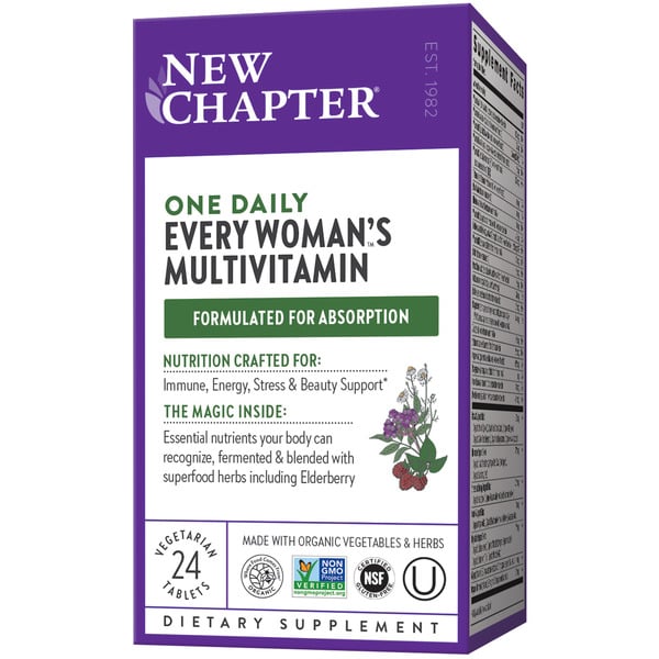 Vitamins & Supplements New Chapter Every Woman's One Daily Multi, Immune, Energy & Stress Support hero