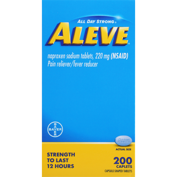 Muscles, Joints & Pain Relief Aleve Pain Reliever/Fever Reducer, 220 mg, Caplets hero