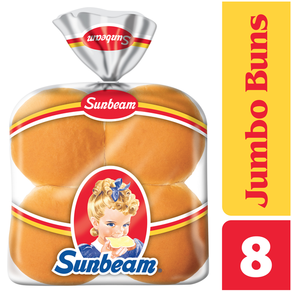 Buns & Rolls Sunbeam Enriched Jumbo Sandwich Rolls hero