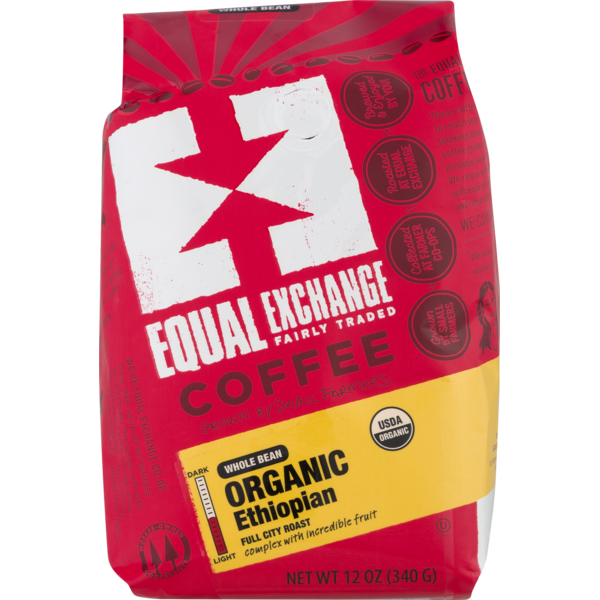 Coffee Equal Exchange Organic Whole Bean Coffee Ethiopian hero