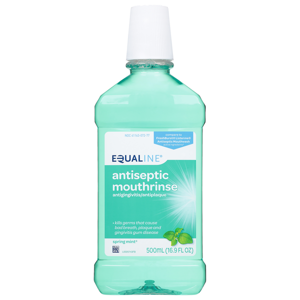 Oral Hygiene Equaline Mouthrinse, Antiseptic, Spring Mint hero