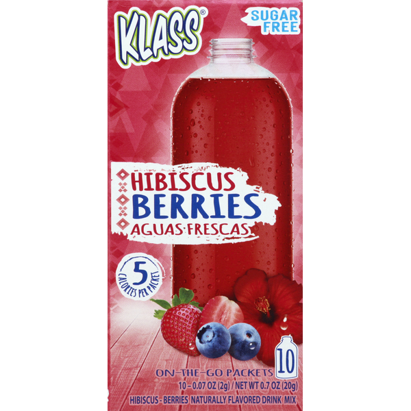 Klass Aguas Frescas, Hibiscus Berries, On the Go Packets hero