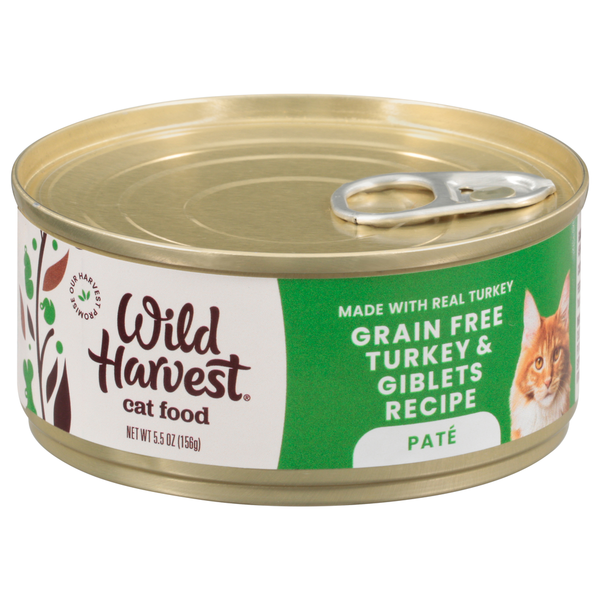 Cat Food & Care Wild Harvest Cat Food, Grain Free Turkey & Giblets Recipe hero