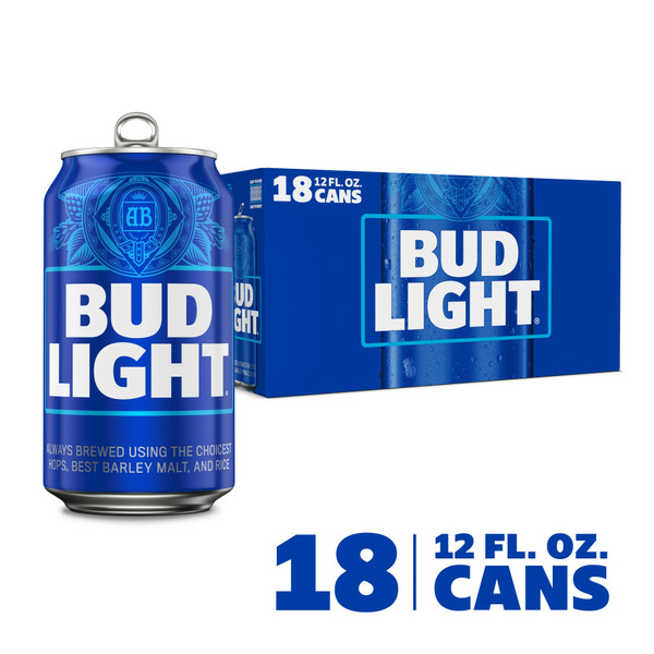 Domestics Bud Light Lager Beer Cans hero