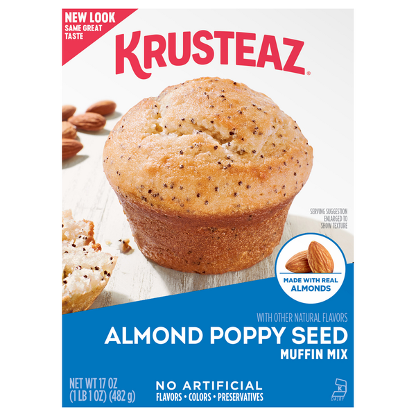 Doughs, Gelatins & Bake Mixes Krusteaz Almond Poppy Seed Muffin Mix hero