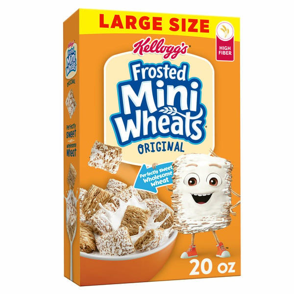 Cereal Frosted Mini-Wheats Breakfast Cereal, Kids Cereal, Family Breakfast, Original hero