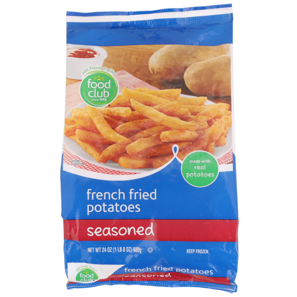 Packaged Vegetables & Fruits Food Club Seasoned French Fried Potatoes hero