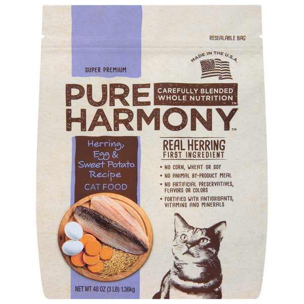 Cat Food & Care Pure Harmony Cat Food, Herring, Egg & Sweet Potato Recipe, Super Premium hero