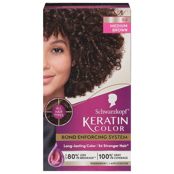 Hair Care Schwarzkopf Hair Color, Permanent, Medium Brown 5.0 hero