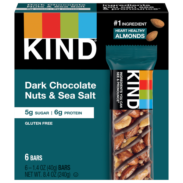 Energy & Granola Bars KIND Dark Chocolate Nuts & Sea Salt hero