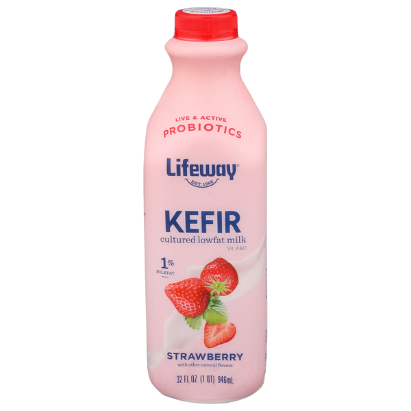 Milk & Yogurt Drinks Lifeway Kefir, Strawberry hero