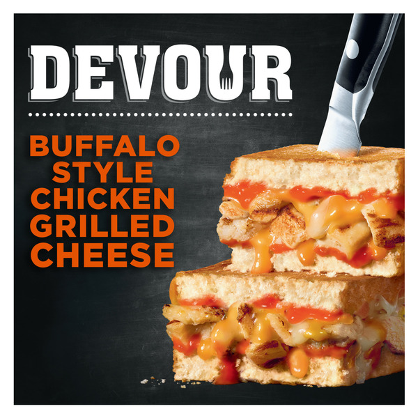 Frozen Meals DEVOUR Buffalo Style Chicken Griled Cheese Frozen Meal hero