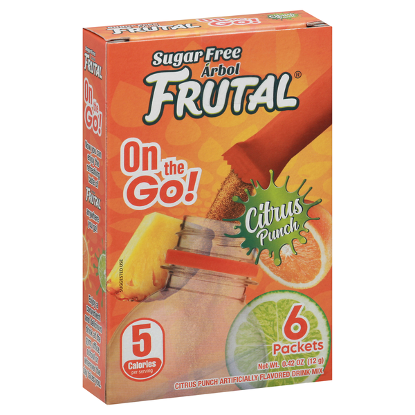 Cocoa & Drink Mixes Frutal Drink Mix, Sugar Free, Citrus Punch, On the Go! hero