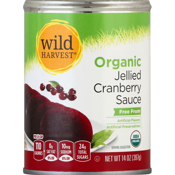 Canned/Pouch Fruit & Applesauce Wild Harvest Cranberry Sauce, Organic, Jellied hero