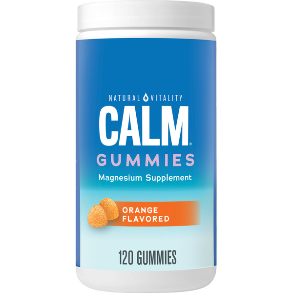 Natural Vitality Magnesium Supplement Orange Gummies hero