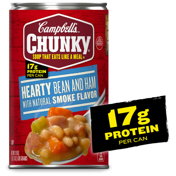 Soup, Broth & Bouillon Campbell's Hearty Bean Soup With Ham hero