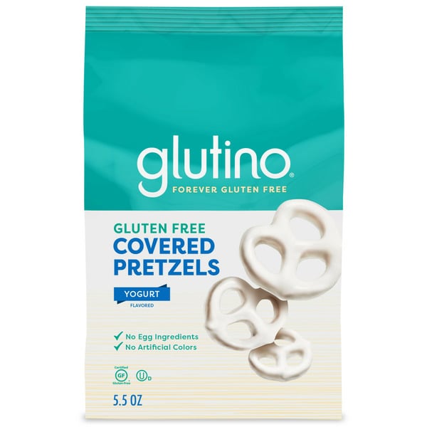 More International Foods Glutino Gluten Free Yogurt Flavored Covered Pretzels hero