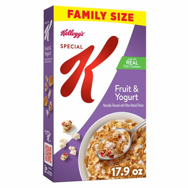 Cereal Kellogg’s Special K Breakfast Cereal, Fiber Cereal, Family Breakfast, Fruit and Yogurt hero