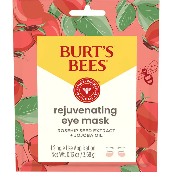 Facial Care Burt's Bees Rejuvenating Eye Mask with Rosehip & Jojoba Extract, Single Use Eye Mask hero