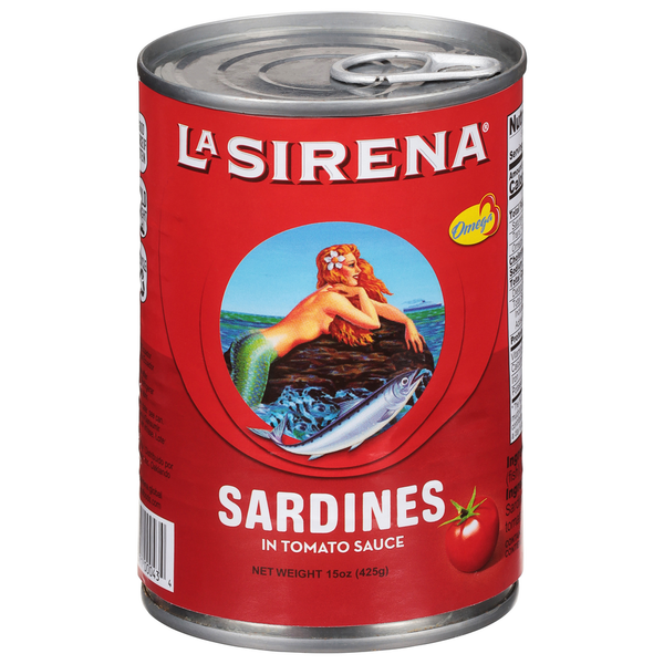 Canned Meat & Seafood La Sirena Sardines, in Tomato Sauce hero