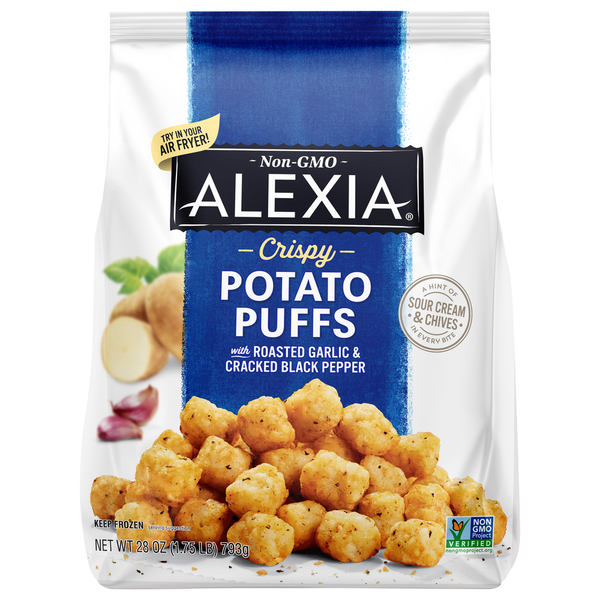 Frozen Appetizers & Sides Alexia Crispy Seasoned Potato Puffs hero