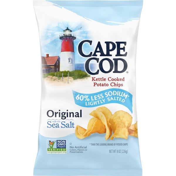 Chips & Pretzels Cape Cod Lightly Salted Kettle Cooked Potato Chips hero