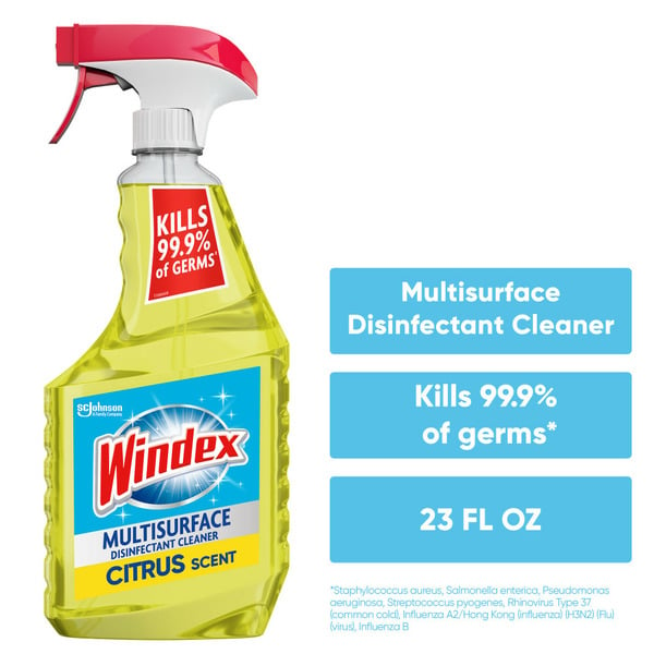 Cleaning Products Windex Multi‑Surface Disinfectant Cleaner, Lemon hero