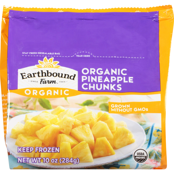 Frozen Fruits Earthbound Farm Pineapple, Organic, Chunks hero