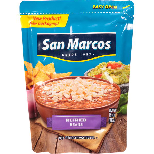 Canned Meals & Beans San Marcos Beans, Refried hero