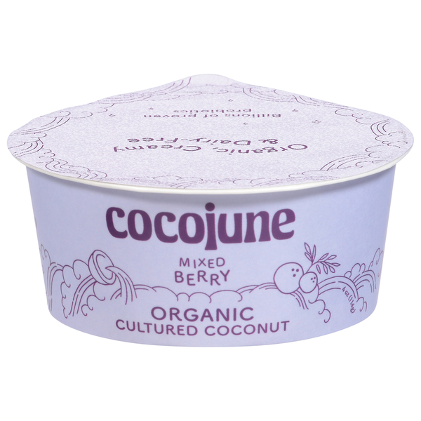 Yogurt cocojune Cultured Coconut, Organic, Mixed Berry hero