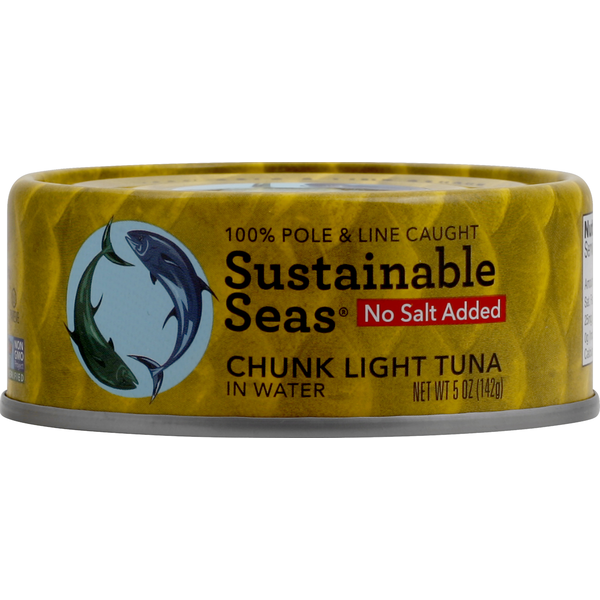 Canned Meat & Seafood Sustainable Seas Chunk Light Tuna, In Water hero