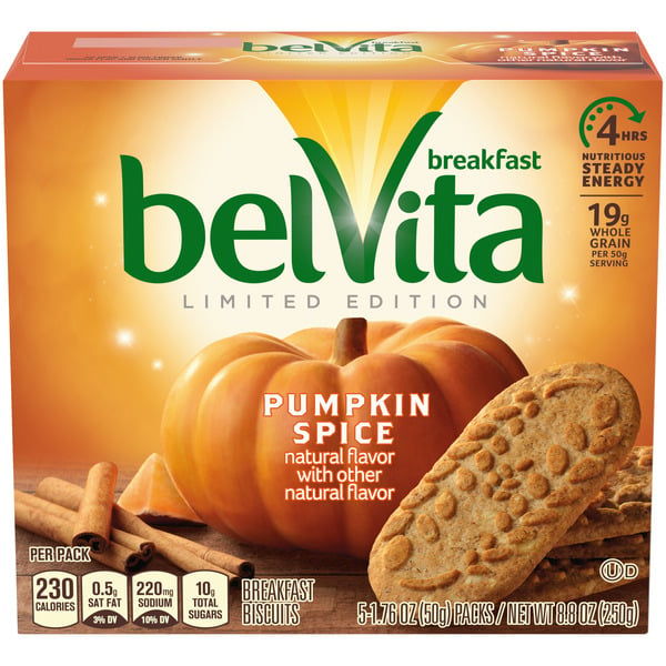 Breakfast Bars & Pastries belVita Breakfast Breakfast Biscuits, Limited Edition Pumpkin Spice Flavor hero