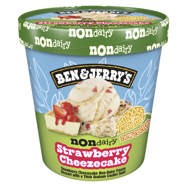 Ice Cream & Ice Ben & Jerry's Frozen Dessert, Non Dairy, Strawberry Cheezecake hero