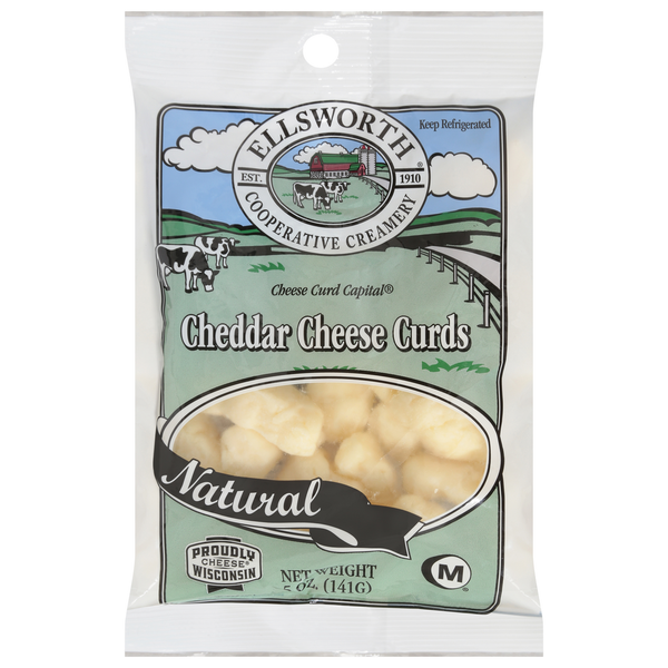 Specialty Cheeses Ellsworth Cooperative Creamery Cheese Curds, Cheddar, Natural hero