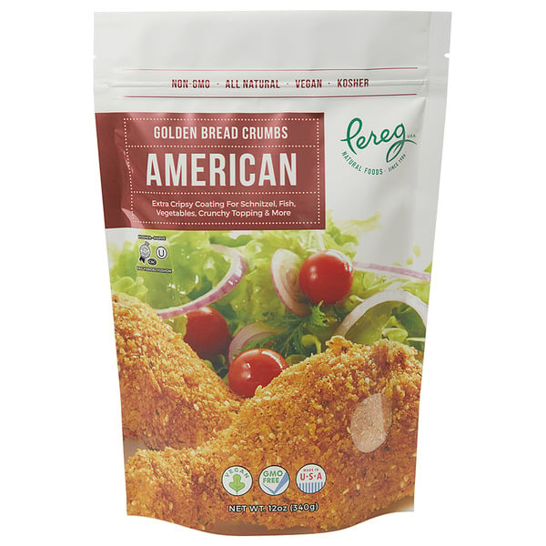 Marinades & Meat Preparation Pereg Natural Foods Seasoned Bread Crumbs American, Non-GMO, Vegan, Kosher hero