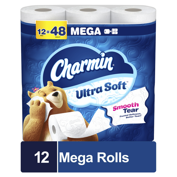 Paper Goods Charmin Ultra Soft Toilet Paper Mega Rolls hero