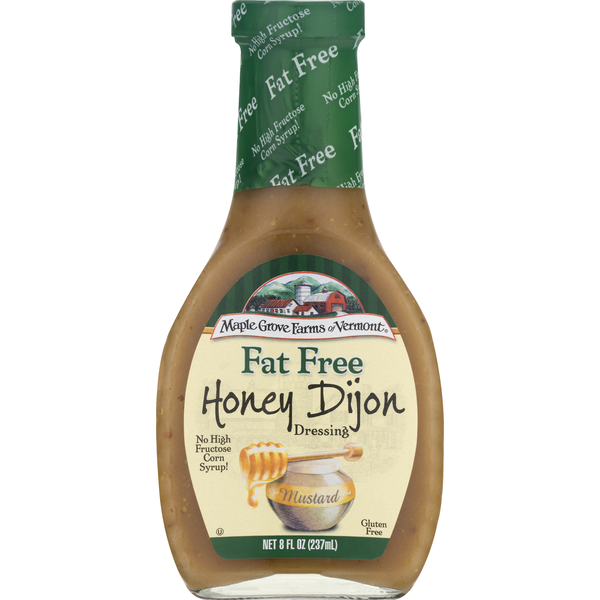 Salad Dressing & Toppings Maple Grove Farms of Vermont Dressing, Fat Free, Honey Dijon hero