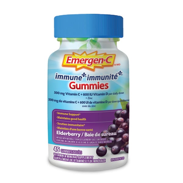 Vitamins & Supplements Emergen-C Immune+ Elderberry Gummies hero